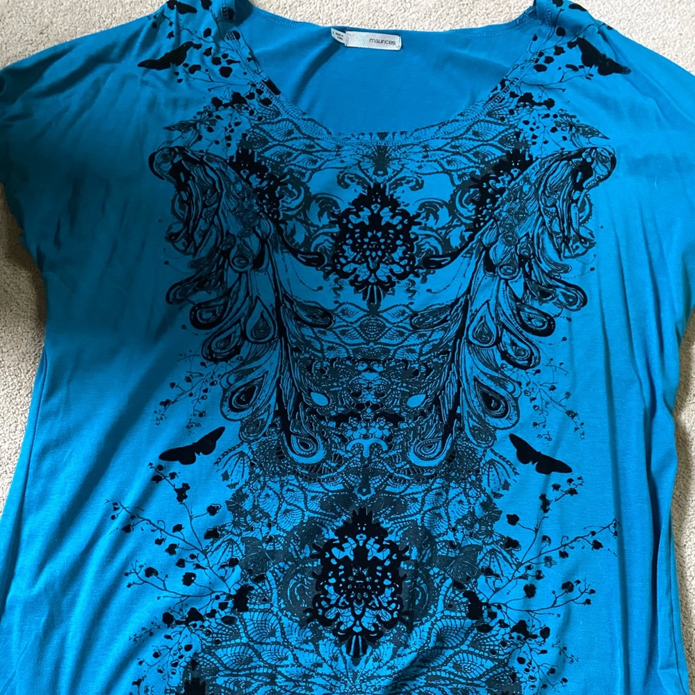 Maurice’s Size 1 Teal short sleeve top